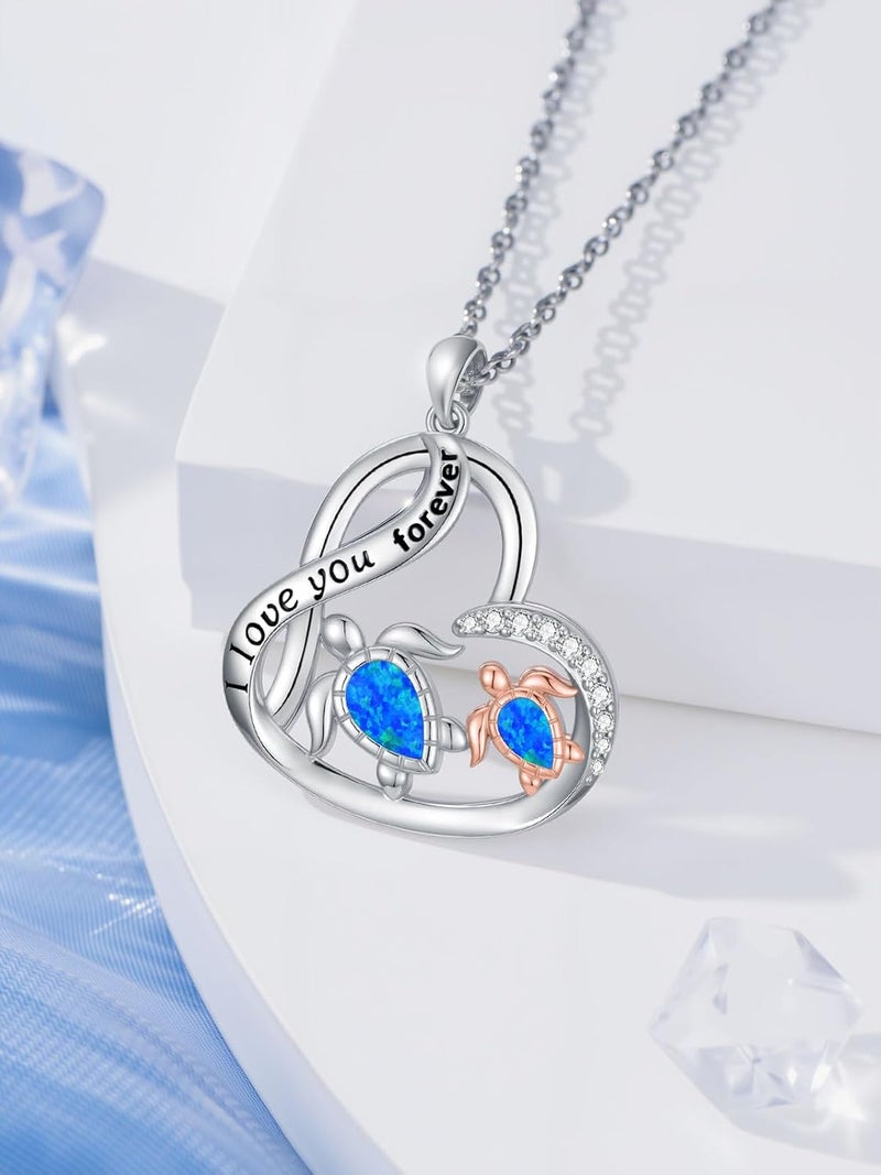 Cargari Store Dragonfly/Butterfly/Elephant/Hummingbird/Axolotl/Horse/Panda/Bee necklace for Women 925 Sterling Silver Heart Pendant Necklace Animal Jewelry Gifts for Women - Image 2